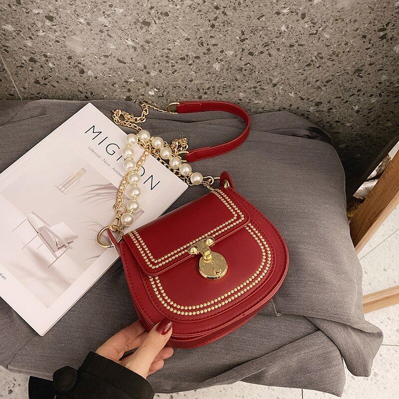 PU Leather Contrast Color Crossbody Bags For Women 2020 Fashion Small Shoulder Bag Female Handbags And Purses Travel Bags