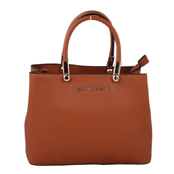 Chocolate Pu Leather Hand Bag For Women