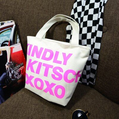 Hellokitty 2019 Fashion Hands Messenger Portable Totes Canvas Cartoon Clutch Female Hand Shopping Ladies handbag