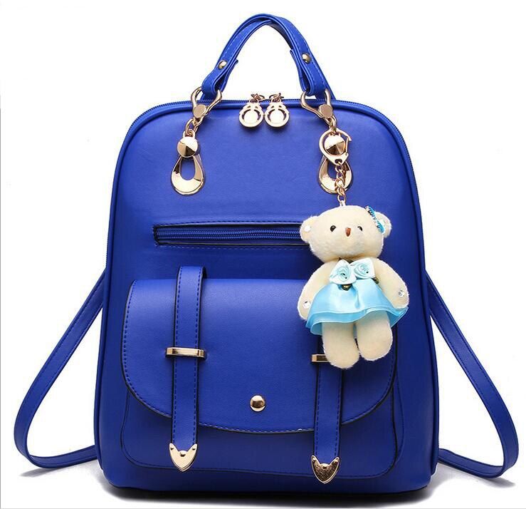 Leather Backpack Women Backpacks High Quality Pu Bagpack Mochila Feminina Leather Rucksack Female School Bags