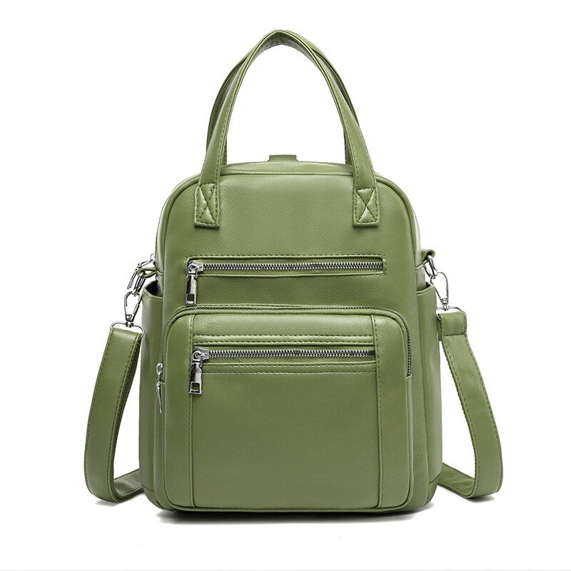 Jodimitty Backpack Women Leather Backpacks Female Shoulder Bag Large School Bags for Teenage Girls Travel Back Pack Sac A Dos