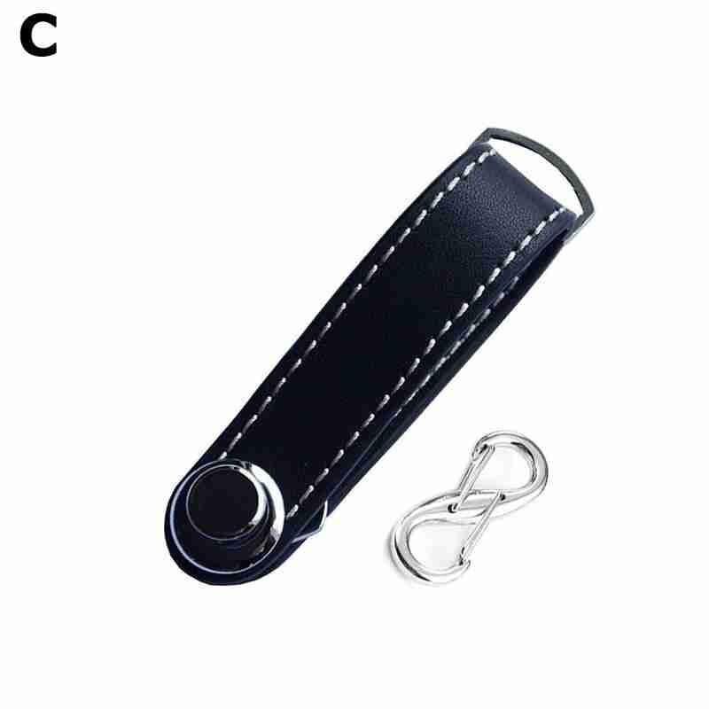 Car Key Pouch Bag Case Wallet Holder Chain Key Wallet Collector Key Smart Pocket Organizer Housekeeper Ring Keychain Leathe