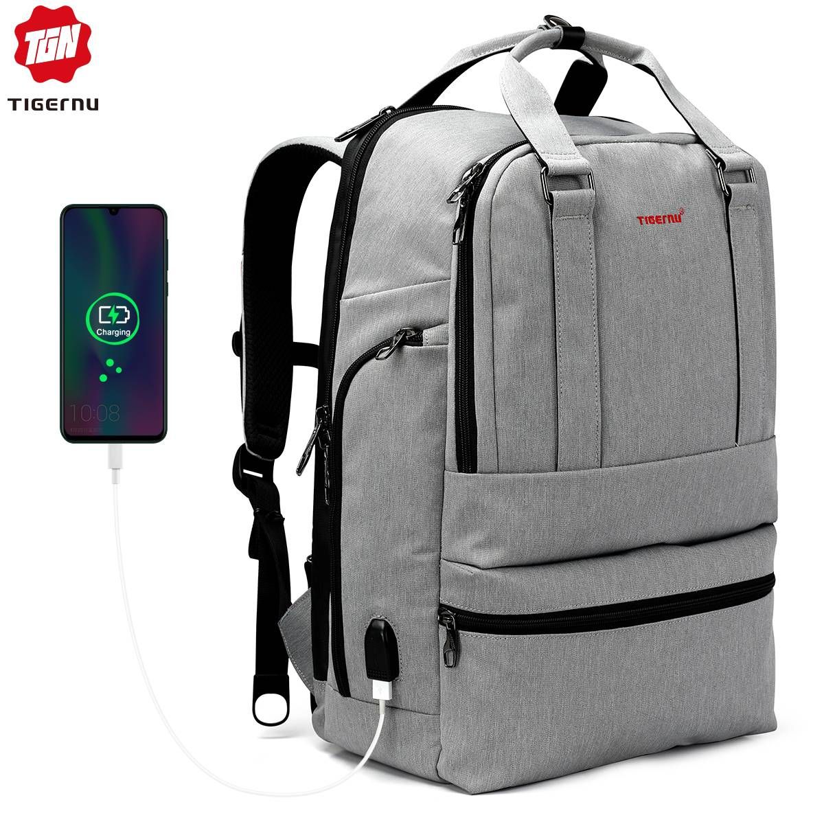Multifunctional large capacity for 15.6 Laptop Bag for Men School bag for teenagers T-B3243(Black)