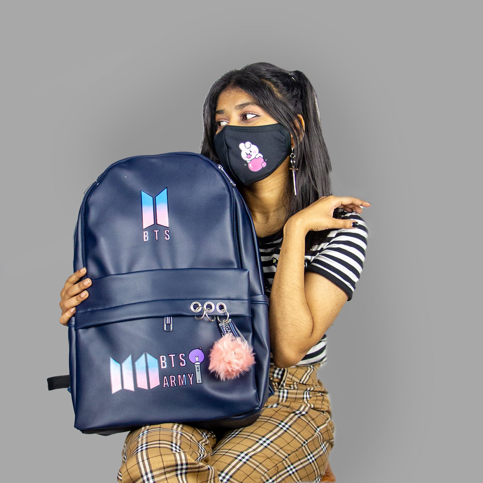BTS KOREAN BAND SCHOOL BACKPACK COLLECTION BANGTAN BOYS LEATHER