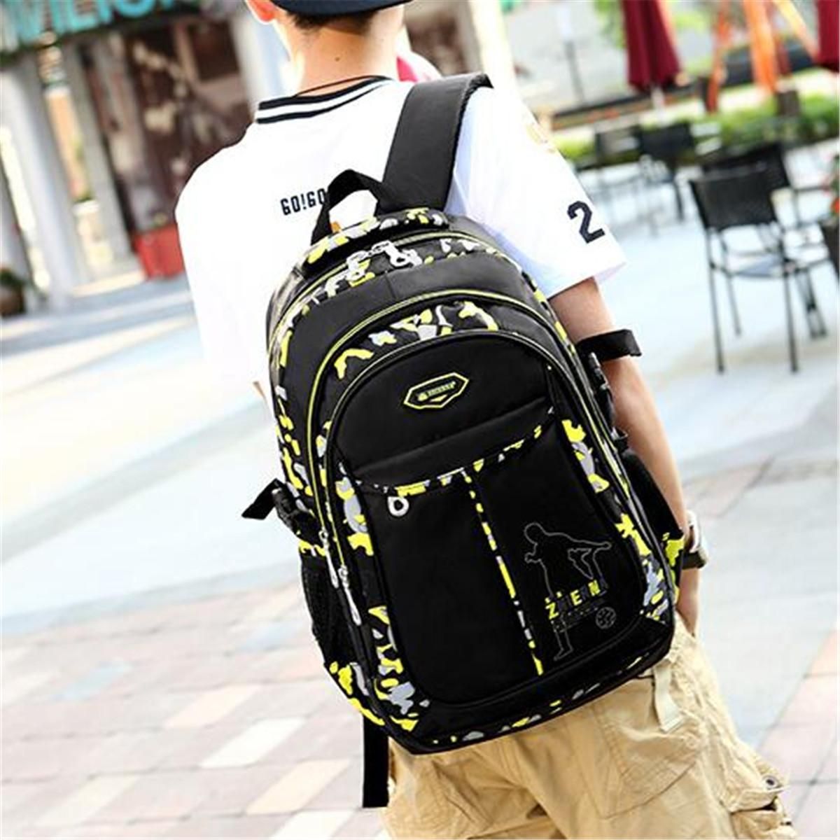 Global collection---Children Nylon Backpack Kids Teenagers Boys Men School Bookbags Travel Rucksack