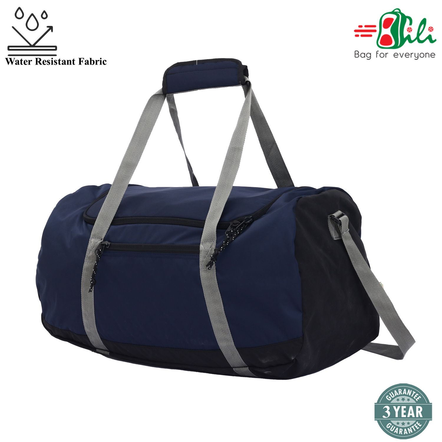 Waterproof Packable 20 Liter Duffel Bag For 3-4 days tour (Navy Blue)