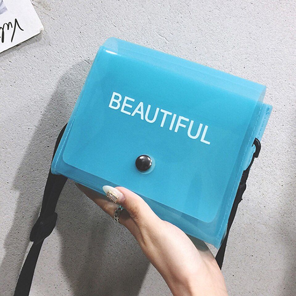Oswego Laser Crossbody Bags For Women Jelly Pvc Transparent Summer Bag 2020 Fashion Mini Shoulder Messenger Bag Small Tote Bag
