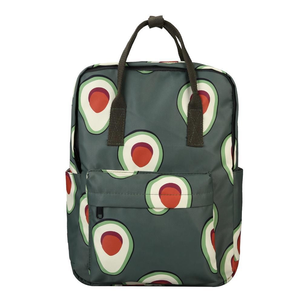 【BestGO】Waterproof Cartoon Print Women Canvas s Large Capacity School Shoulder Handbag