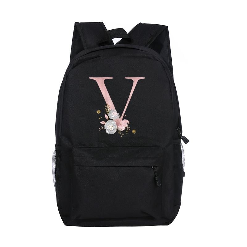 Girls School Bags Child Pink Letter Print Backpack Kindergarten Cute Children Schoolbag Teenage Casual Kids Shoulder Bag Daypack