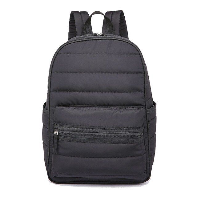 Backpack women space down cotton travel backpack school bags for girls teenagers and ladies bag fashion special down material