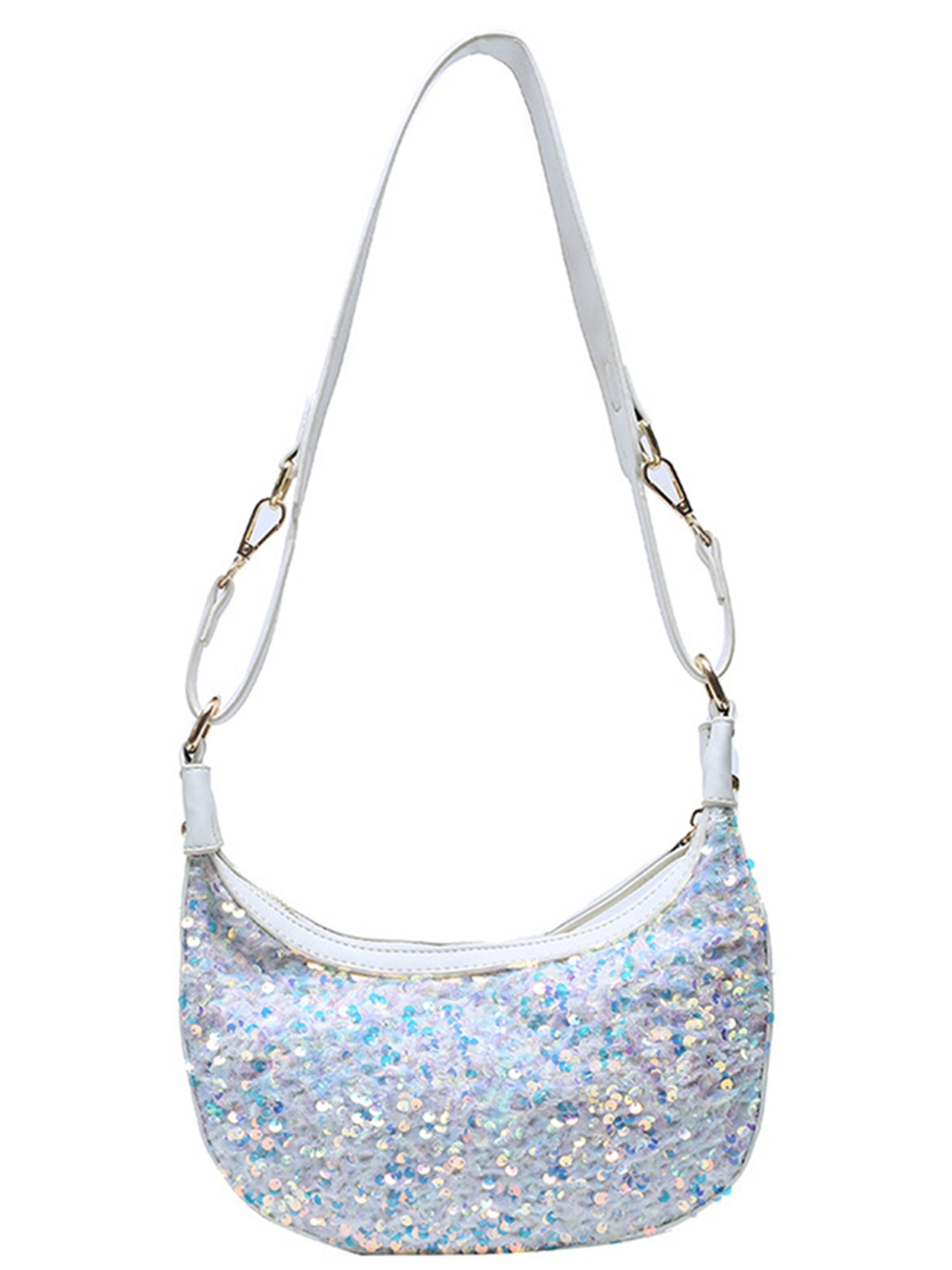 Women Fashion Sequins Shoulder Bag Ladies Stylish Shoulder Bag for Shopping Daily Wear
