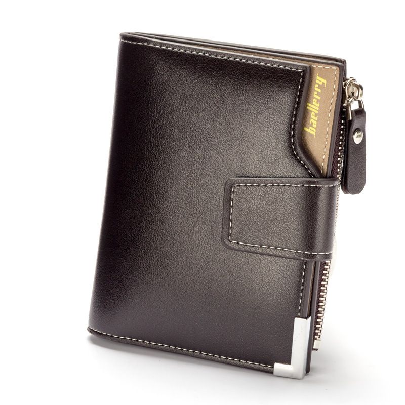 Baellerry Brand Wallet Men Leather Men Wallets Purse Short Male Clutch Coin Purse  Leather Wallet Mans Money Bag Quality