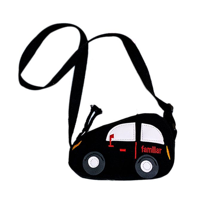 New Kids' Small Cross Body Bag Canvas Personalized Funny Cartoon Car Shaped Adjustable Strap Shoulder Ba