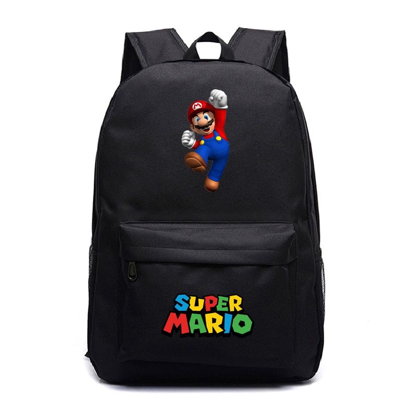 Kawaii Super Mario Backpack  Knapsack Boys Girls School Bags Mochila Men Daily Bagpack Women Travel Rucksack School Gift