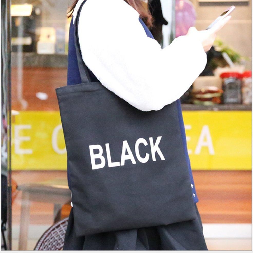 BAELLERRY Canvas Female Single Shopping Bags Large Capacity Women's Shoulder Bag