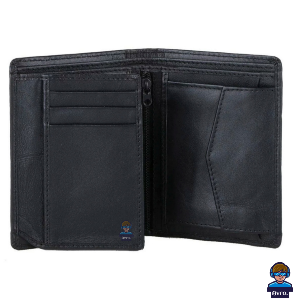 Money Purse Leather Slim Wallet For Men