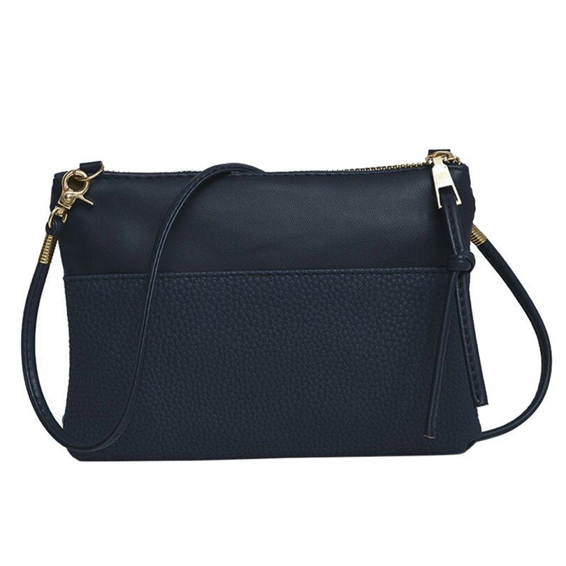 Women PU Solid shoulder bag ladies simple purse handbag Fashion outdoor travel messenger bag females neceser mujer bolso A40