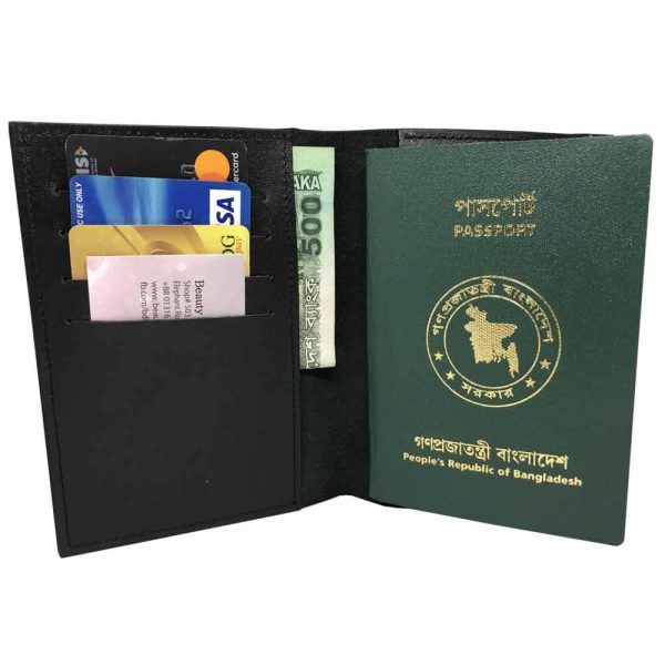 Leather Passport Cover With Four Card Slot - Passport Cover - Passport Cover