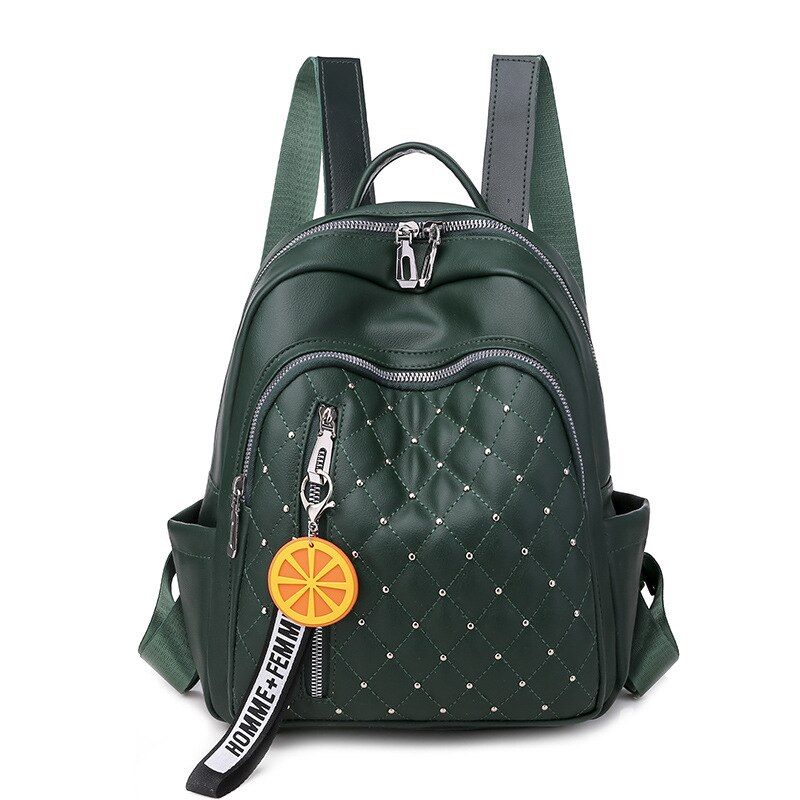 2020 Waterproof PU Leather Backpacks Women School Bags for Teenager Girls Yellow School Backpacks Female Travel Shoulder Bags