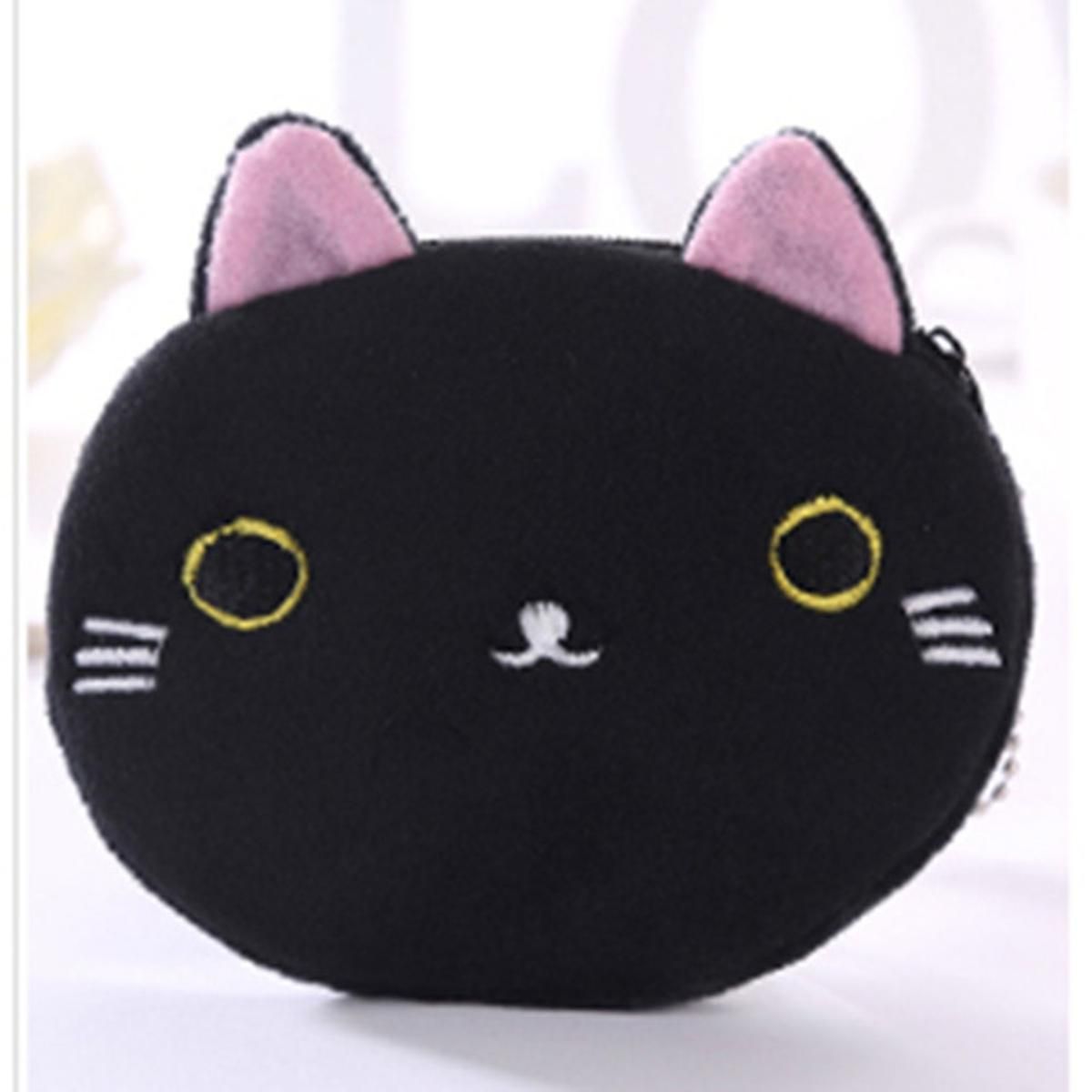 3 PCS Cute Cat Coin Purse Children Plush Coin Purse