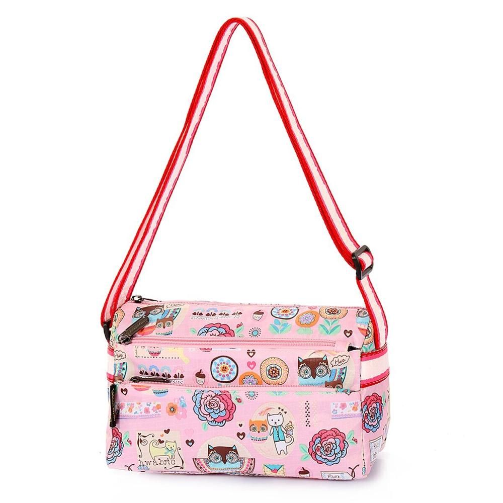 Women Messenger Bags Handbag Lady Causal Small Cross Body Floral Cartoon Tsum Bag Hobo Mujer Bag For Girl Bolsa Feminina Purse