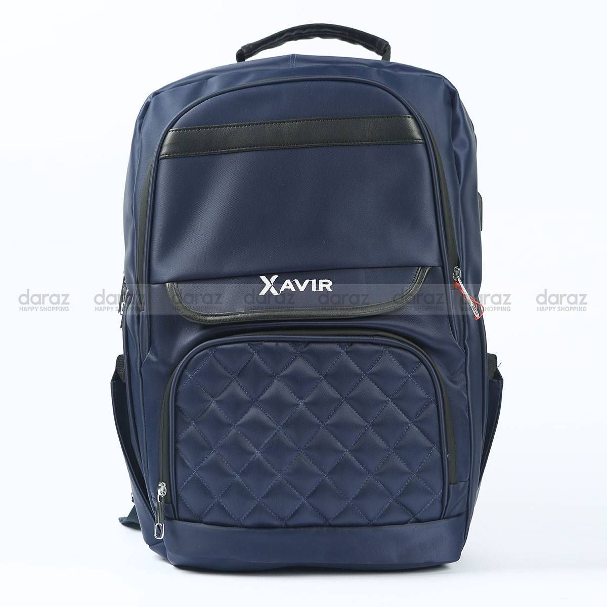 New Hot Look Fashionable Laptop Backpack: XAVIR 16 Navy Blue