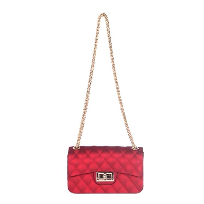 Maroon Artificial Leather Shoulder Bag For Women
