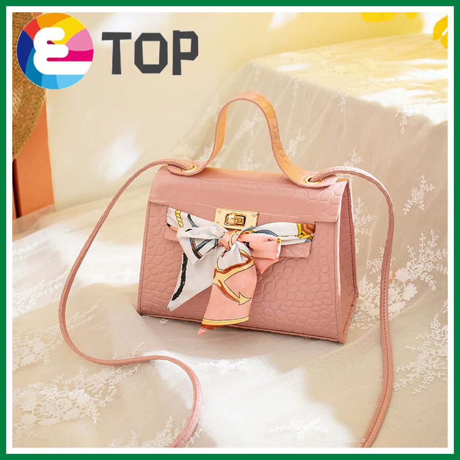 Summer and autumn Korean style tide crocodile pattern lock one-shoulder diagonal bag ladies portable Kelly bag