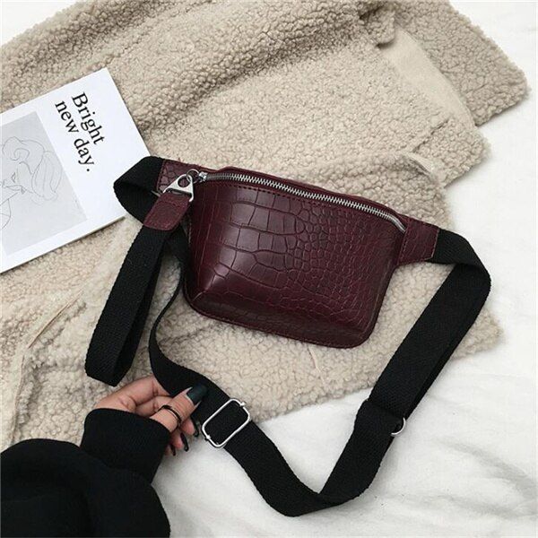 Yogodlns Casual for Women Alligator Leather Phone Pouch Wide Strap Belt Crossbody Ladies handbag