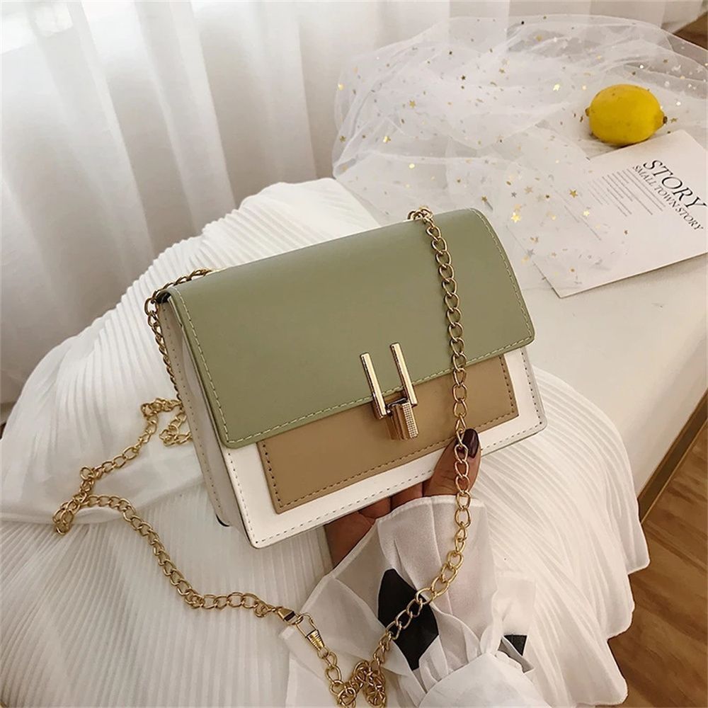 Embroidery Thread Small PU Leather Crossbody Bags For Women Trend Hand Bag Female Causal Branded Shoulder Handbags