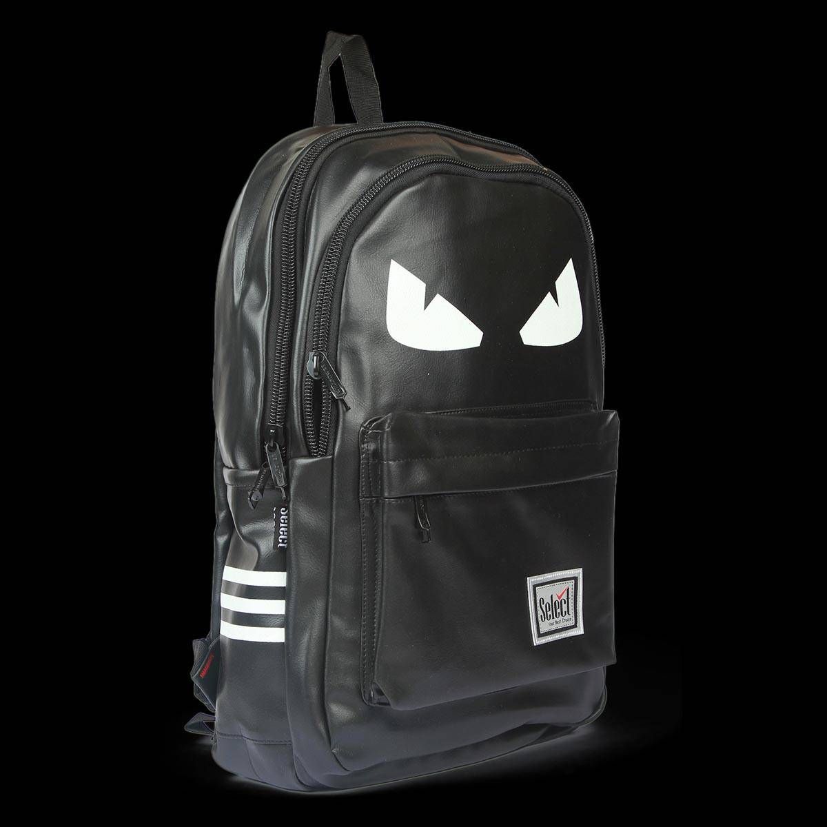 Select Unisex Classic Leather School/College Backpack Fits 16.5 Inch Laptop - Bag For Boys