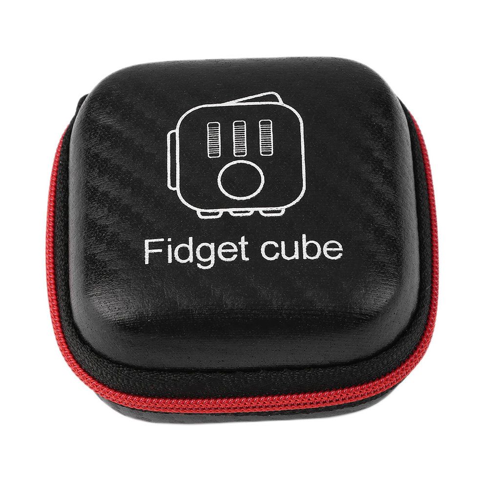 Black Red Nylon Zipper Carry Case Portable Storage Box Exquisite Toys-black and red