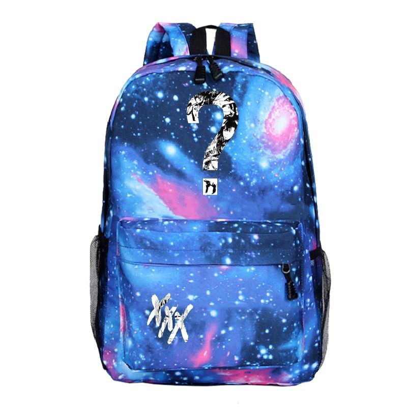 XXXTentacion Backpacks Women/Men's School Bags Luminous Traveling Bags Teenage  Backpack Canvas XXXTentacion Mochila Bag