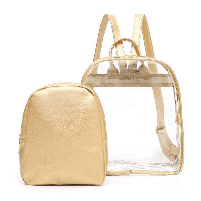 Fashion Transparent Backpack School Bags For Teenagers Girls Jelly Bags Women Backpack 2019 New