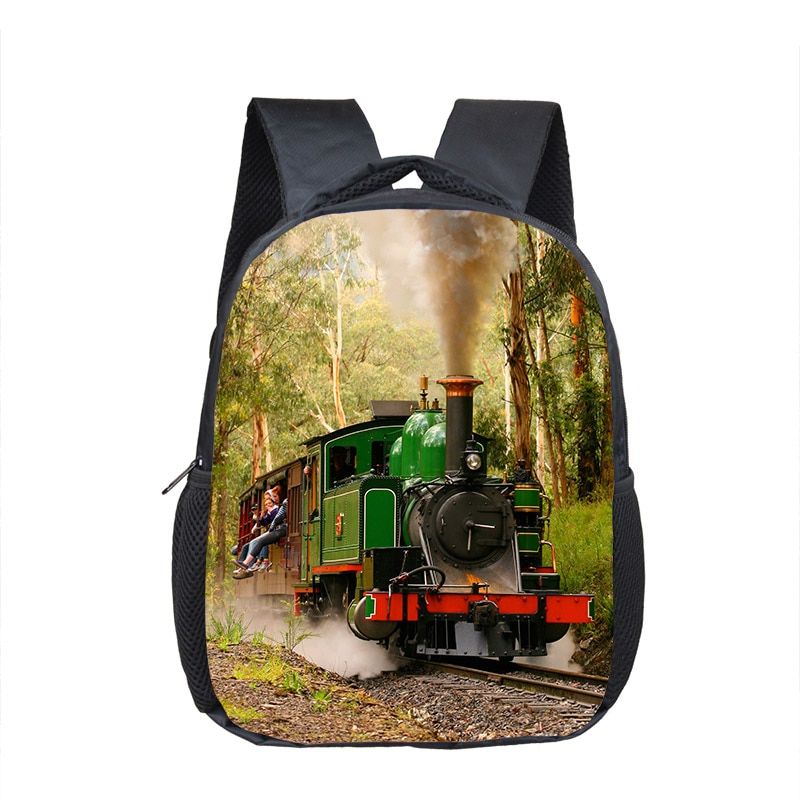 12 Inch Steam Locomotive / Train Toddler Backpack Children School Bags Boys Girls Kindergarten Bag Kids School Backpacks Gift