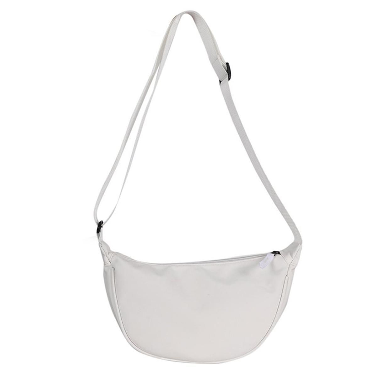 Nylon Messenger Bag For Women Dumpling Shape Light Satchel Underarm Bag