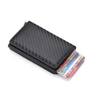 Man Women Smart Wallet Business Card Holder Wallet Aluminum Metal Credit Business Mini Card Wallet