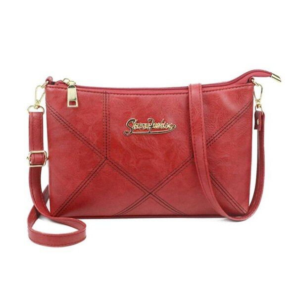 Retro Women Handbags Female Shoulder Crossbody Bags Ladies Artificial Leather Small 4 Colors Stripe Messenger Envelope Bags