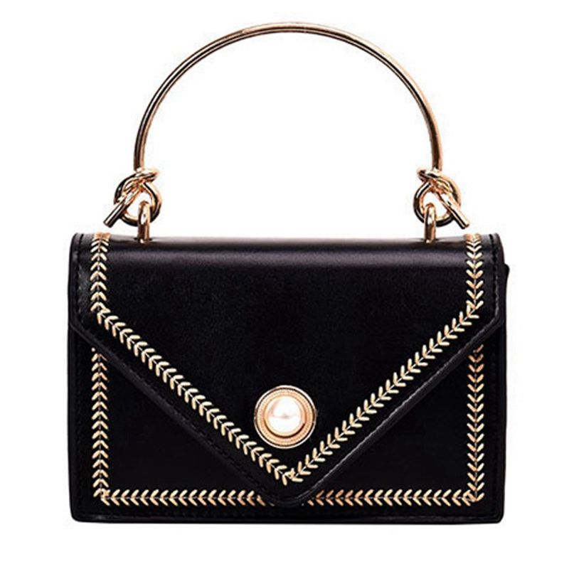 【BestGO】Fashion Shoulder Bag Slung Female Bag Casual Pearl Clutch Bag Purse Small Square Bag