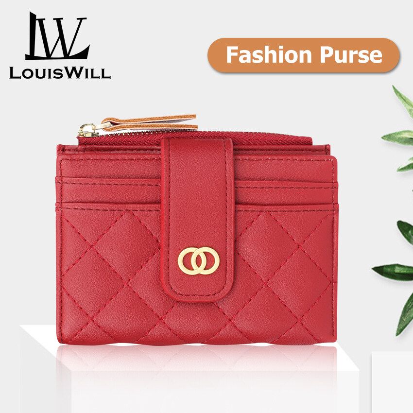 LouisWill Women's Wallet Simple Fashion Wallet For Women Purse Large Capacity Money Bag Multifunctional Clutch Wallet PU Leather Card Wallet Hasp Zipper