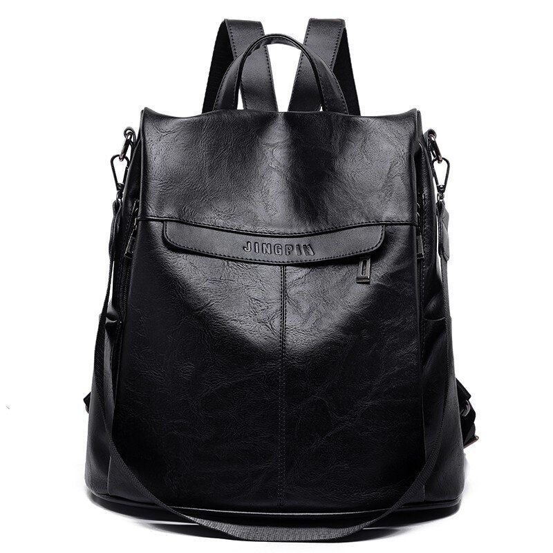 2019 Women Leather Backpacks For Teenage Girls Sac A Dos Female Backpack Pu Leather High Quality School Bags For Girls Mochilas