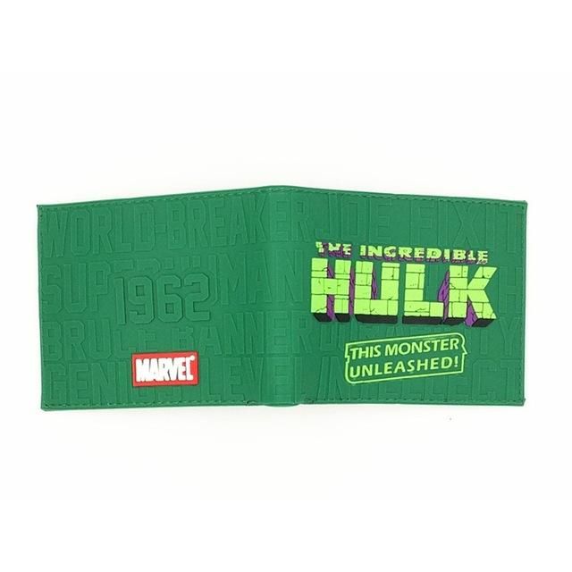 Comics Dc Marvel The Avengers Cartoon Wallet Batman Flash Superman Purse Logo Credit Card Holder Man Wallet