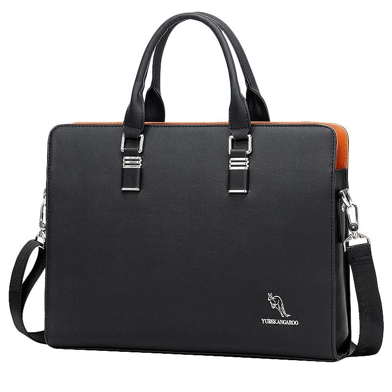 YUESKANGAROO Men's Business Messenger Bags Handbag Men Crossbody Bag Laptop Bag Laptop Briefcase for Men Shoulder Bags Black