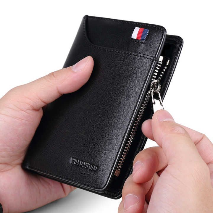 New Vintage Man Wallets Coin Pocket Multi-function Driving License Small Wallet Man Purse Card Holder Money Beg Carteira