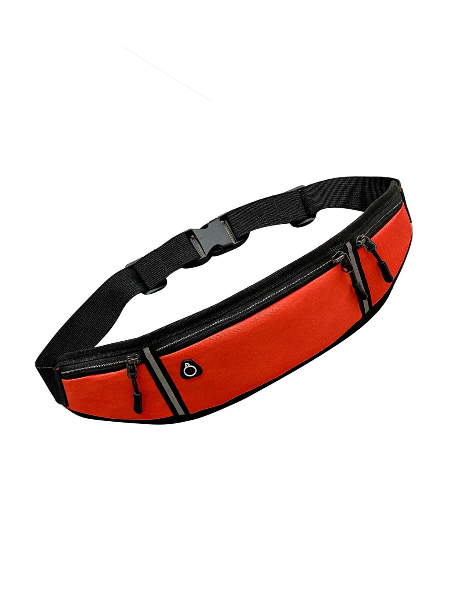 New Sports Waist Bag Outdoor Reflective Strip Fitness Mobile Phone Waist Bag with Earphone Hole Crossbod