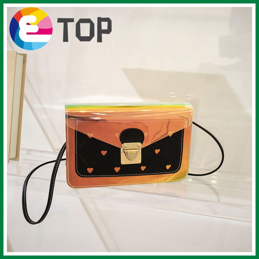 Ladies one-shoulder engraved small square bag summer bag cover type bag