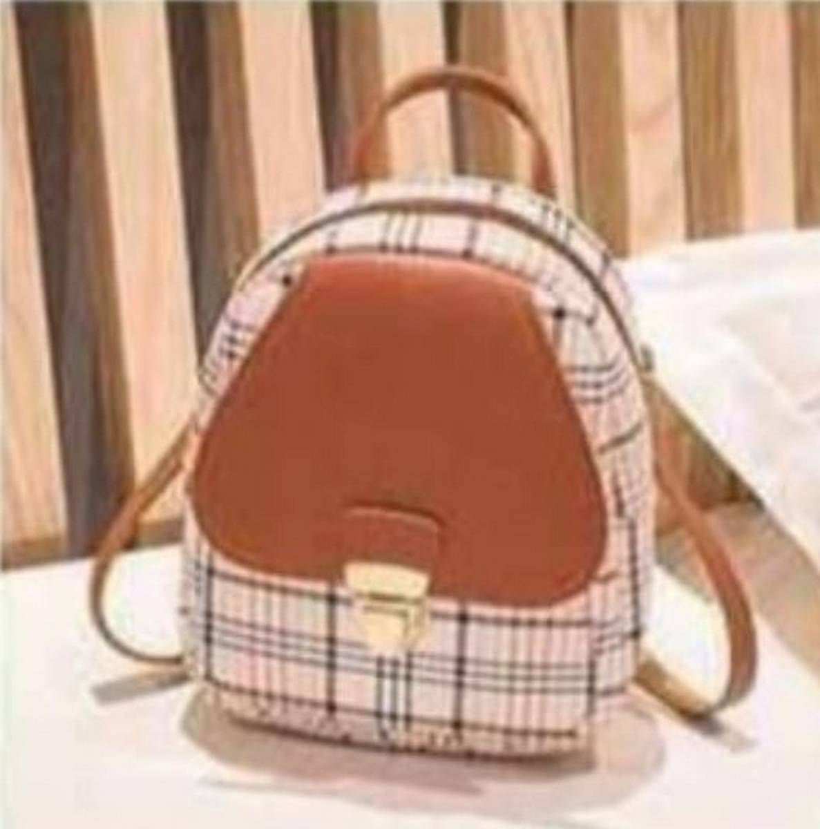 Stripe backpack girls fashion backpack latest collection fashion bag stripe shoulder backpack