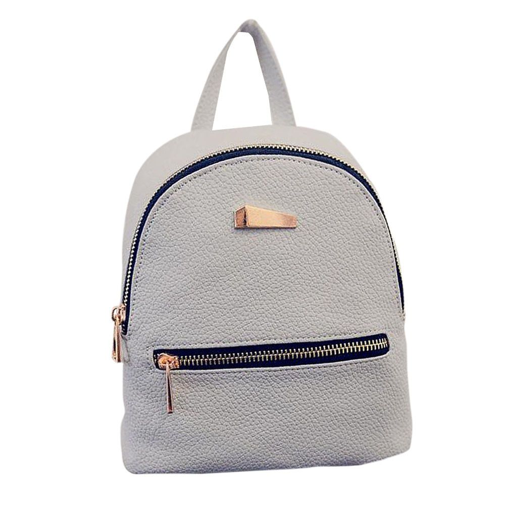 Mini Backpack Women PU Shoulder Bag For Teenage Girls Kids Multi-Function Small Bagpack Female Ladies Mochila Feminina #YY