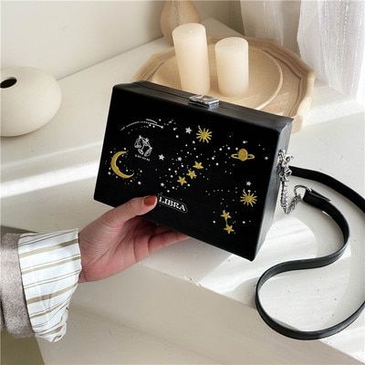 Personality Creative Twelve Constellation Small Bag Female 2020 Popular New Wild Messenger Bag Fashion Box Bag