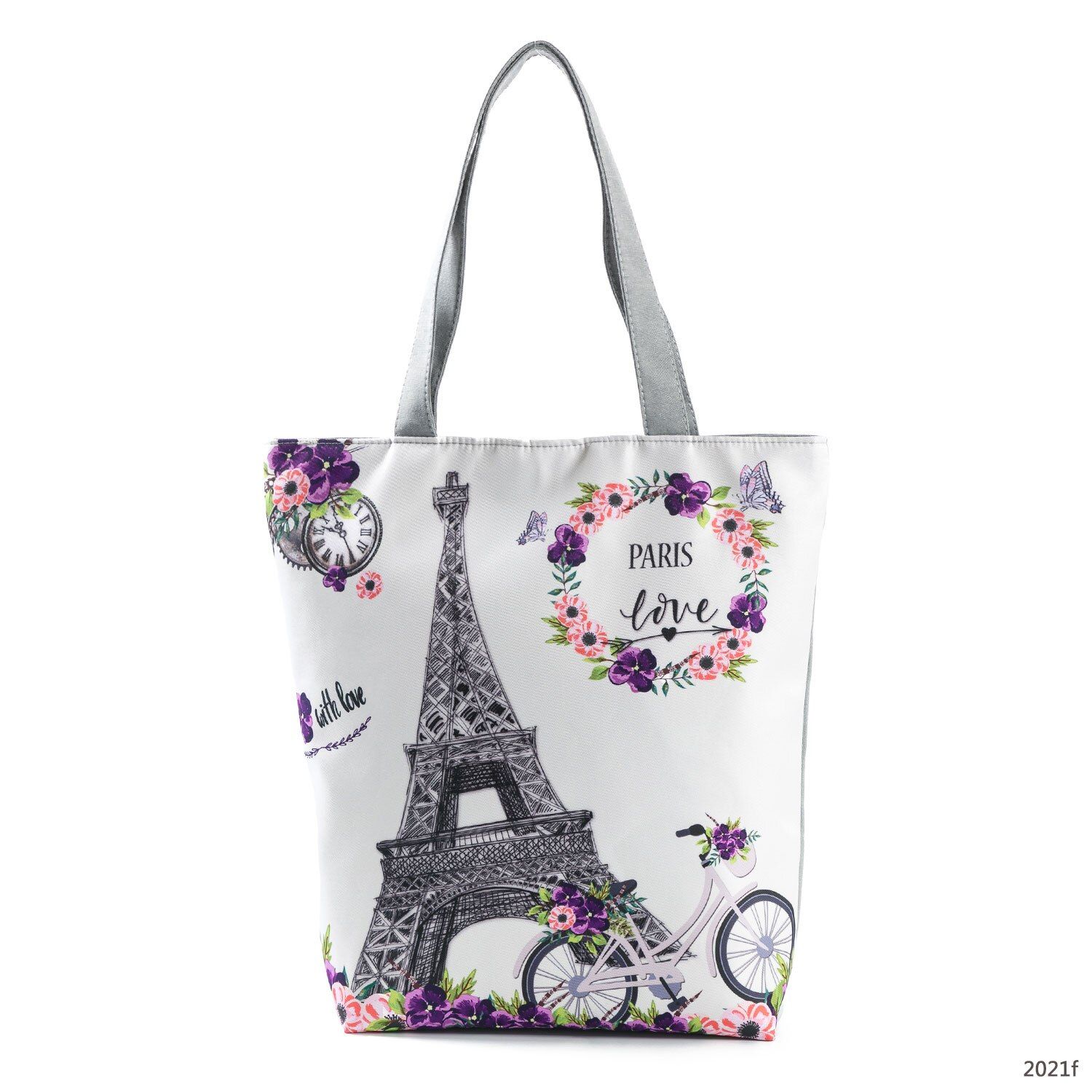 Miyahouse Trendy Floral Print Canvas Tote Handbags Female Candy Color Single Shoulder Bag For Women Daily Use Beach Bags